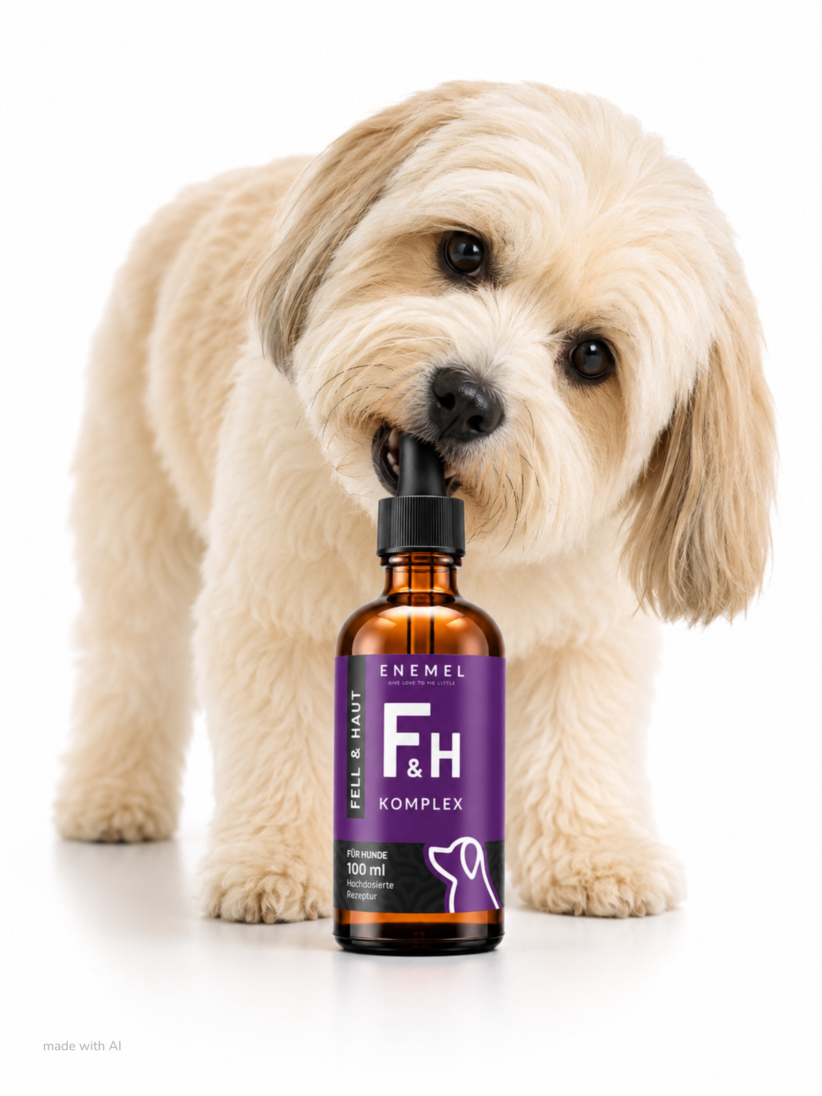 ENEMEL Fell & Haut-Komplex für Hunde