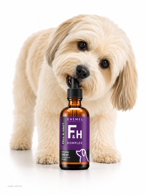ENEMEL Fell & Haut-Komplex für Hunde