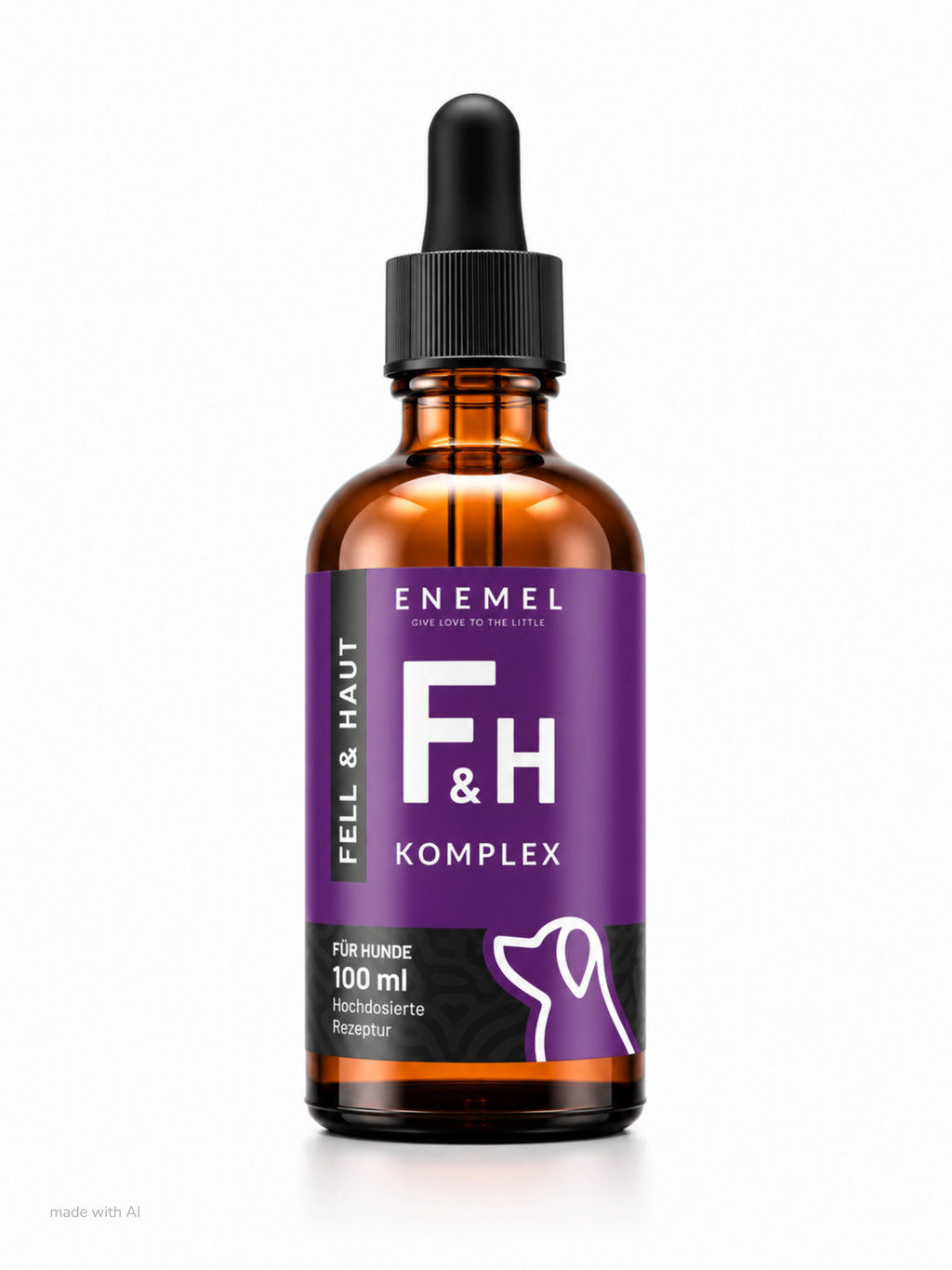 ENEMEL Fell & Haut-Komplex für Hunde