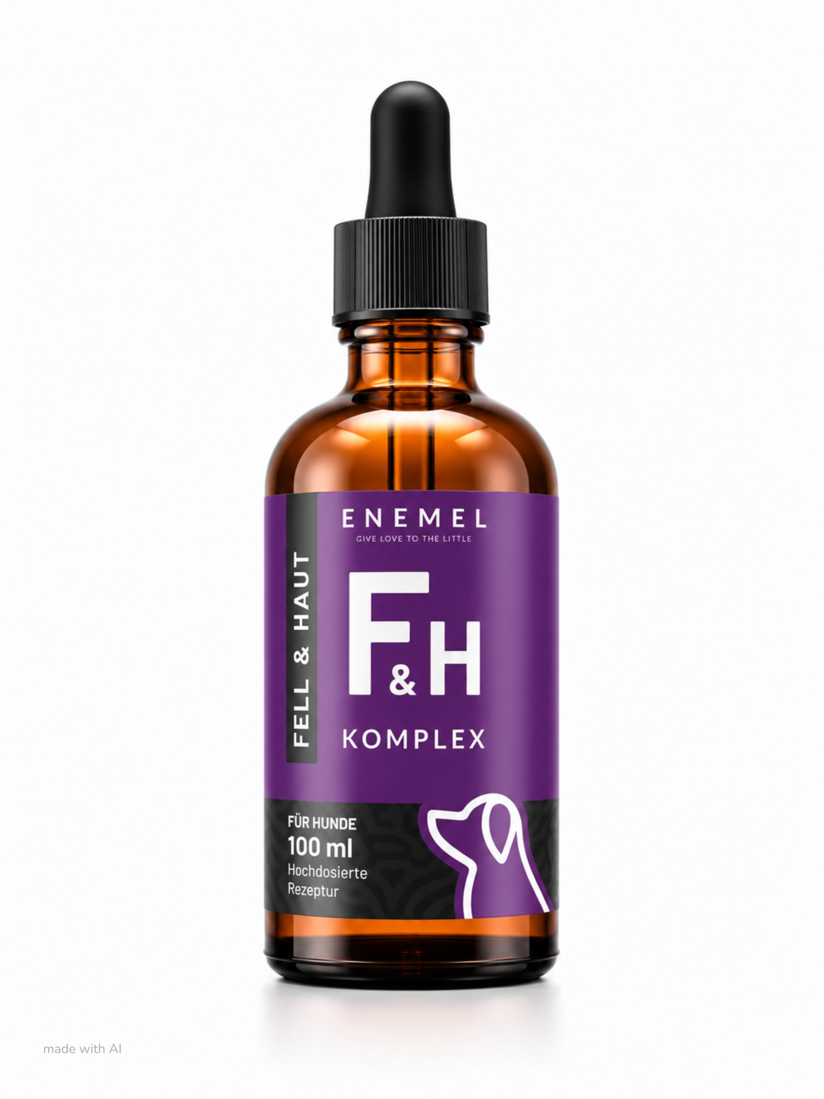 ENEMEL Fell & Haut-Komplex für Hunde